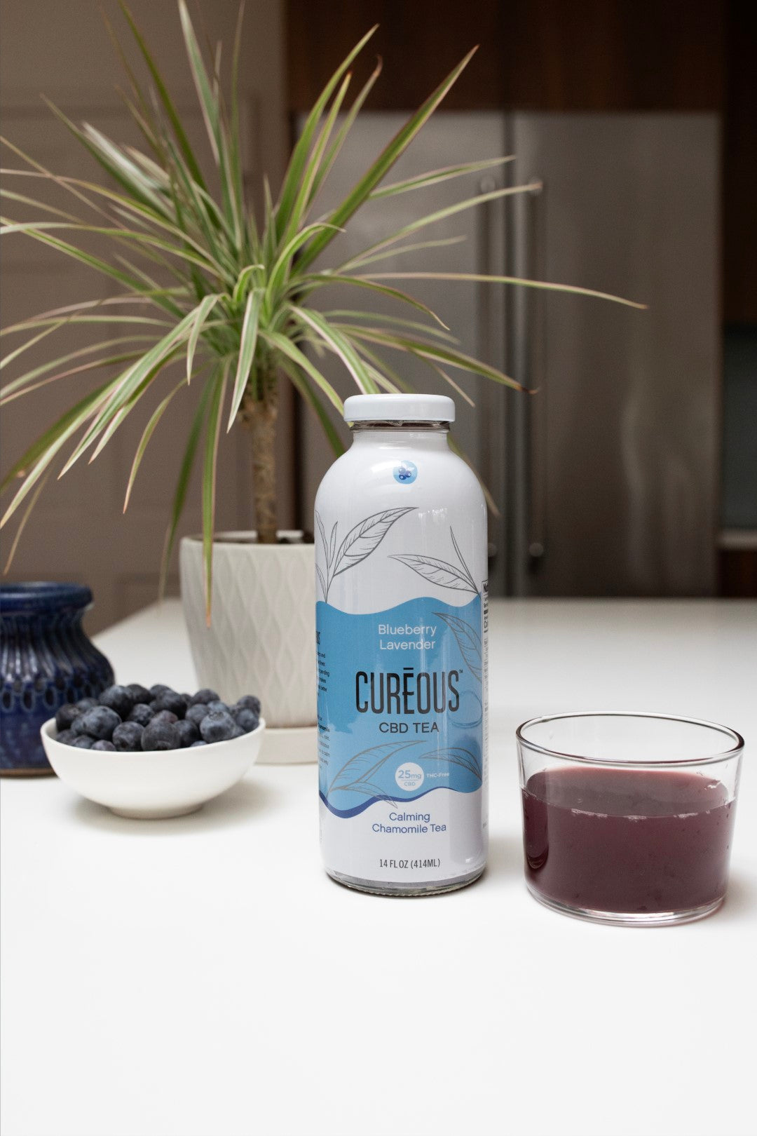Cureous Blueberry Lavender CBD Tea