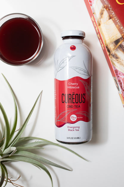 Cureous Cherry Hibiscus CBD Tea