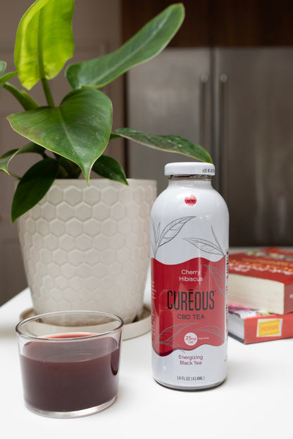 Cureous Cherry Hibiscus CBD Tea